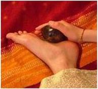 ayurvedische voet massage